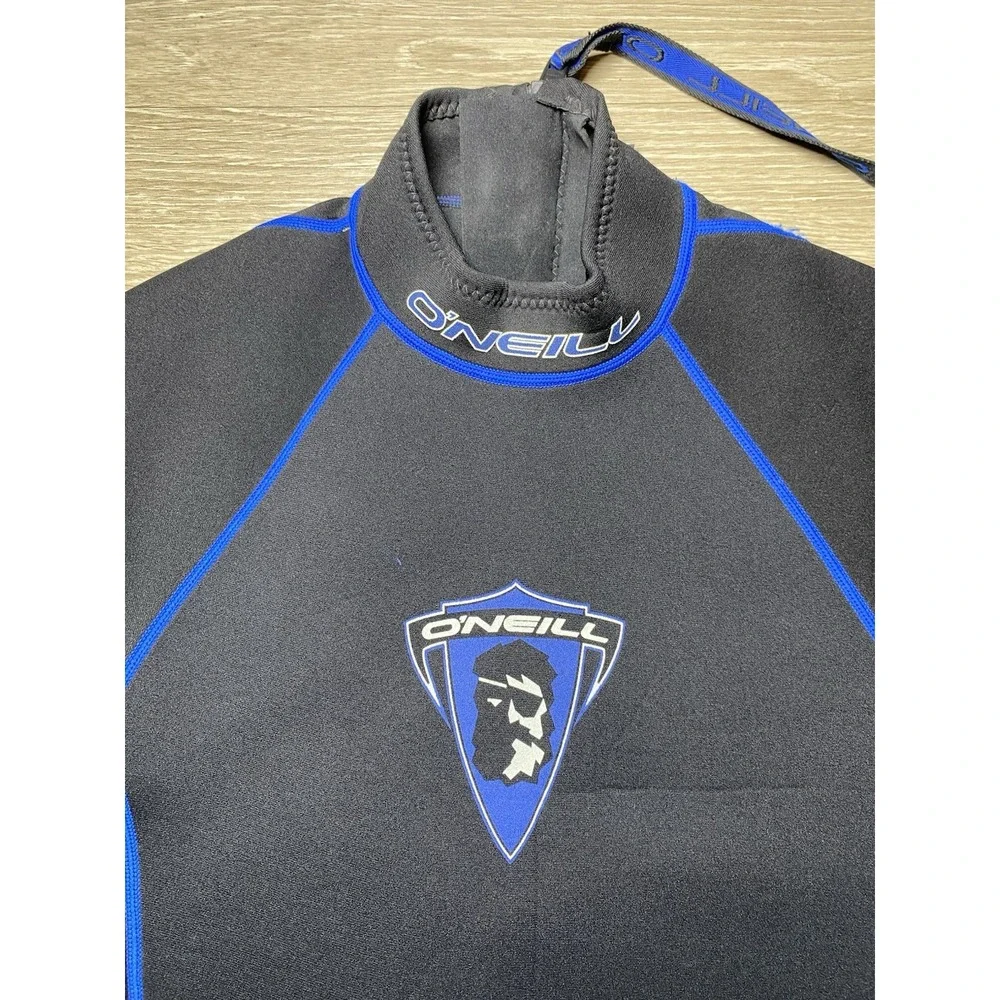 Men Size LARGE O'Neill 7218 Wetsuit Hammer Short Sleeve 2:1 Blk Blue Neoprene 2M